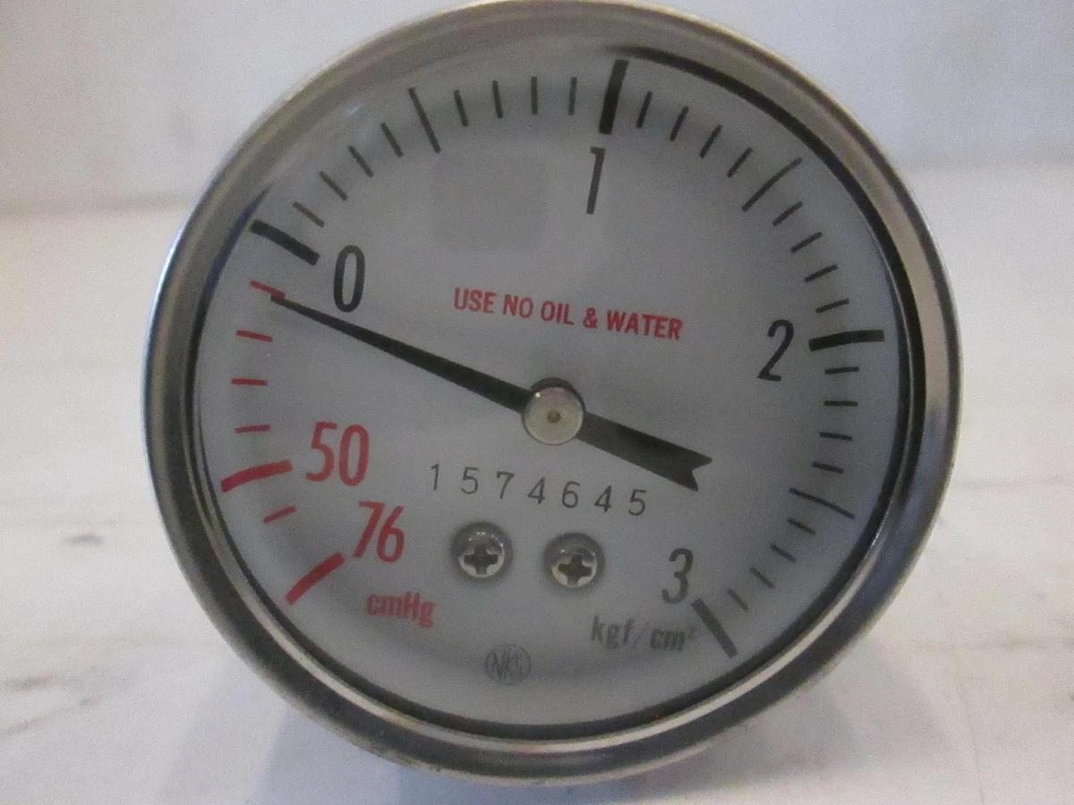 Used NKS 1574645 Gauge 76-0 cmHg, 0-3 kgf/cm2, Used