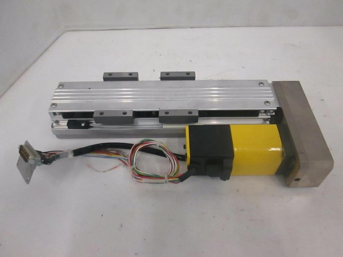 Used IKO Linear Bearing Module w/ Parker BE164CJ-NFLN Brushless Servo Motor, Used
