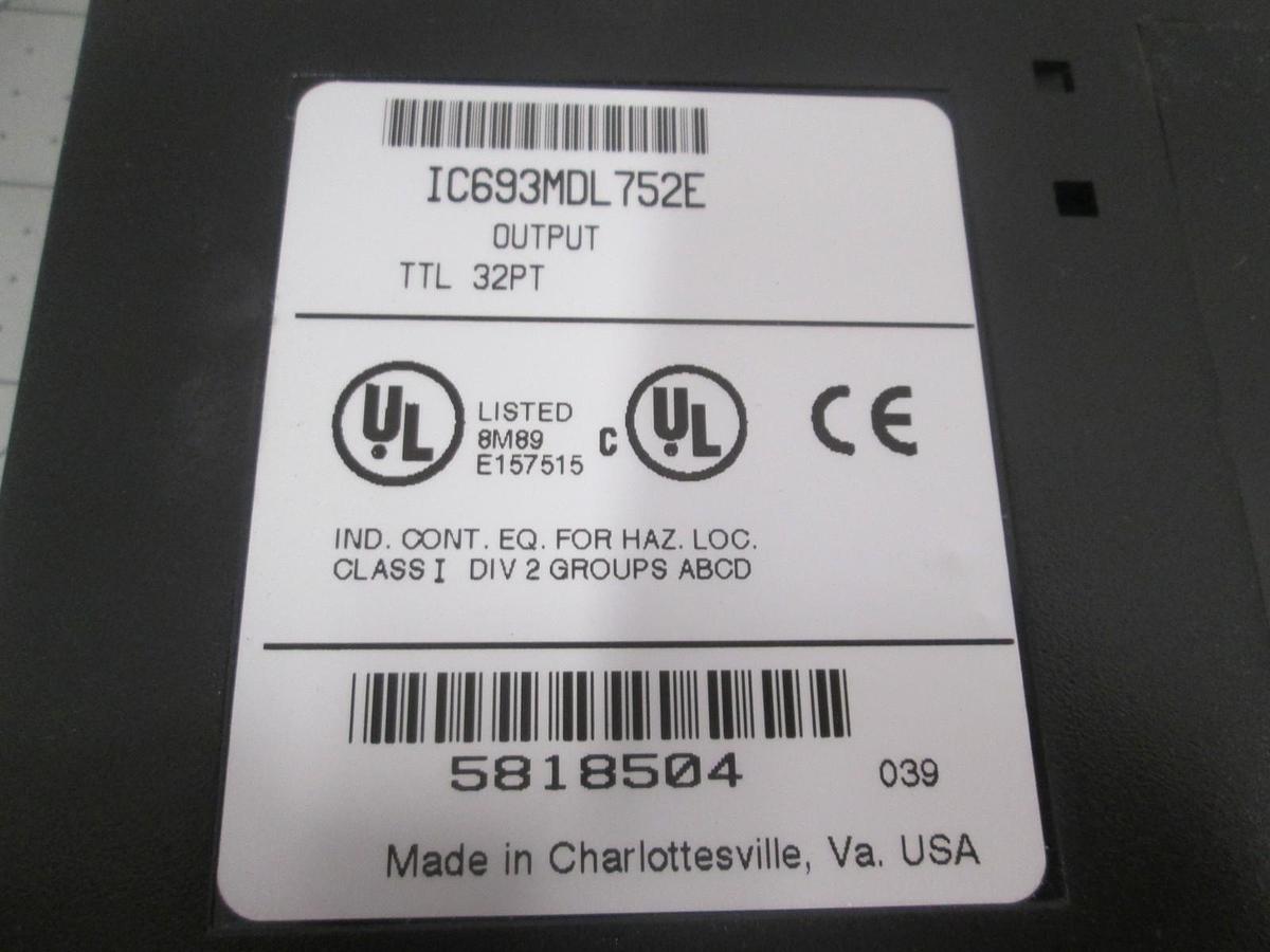 Used GE Fanuc, IC693MDL752E, PLC Module, Output TTL 32PT, Used