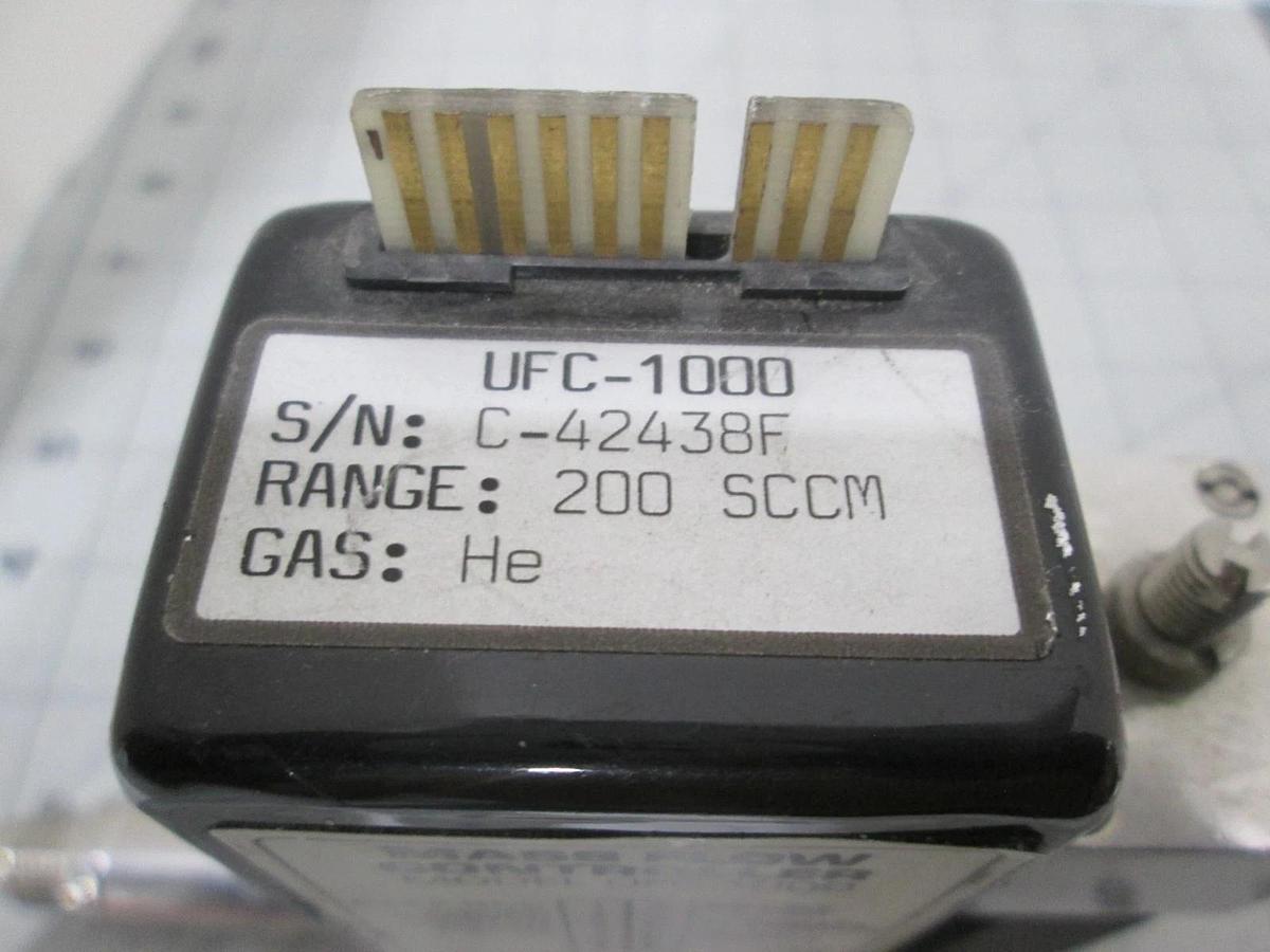 Used Unit, UFC-1000, Mass Flow Controller, He, 200 SCCM, Used