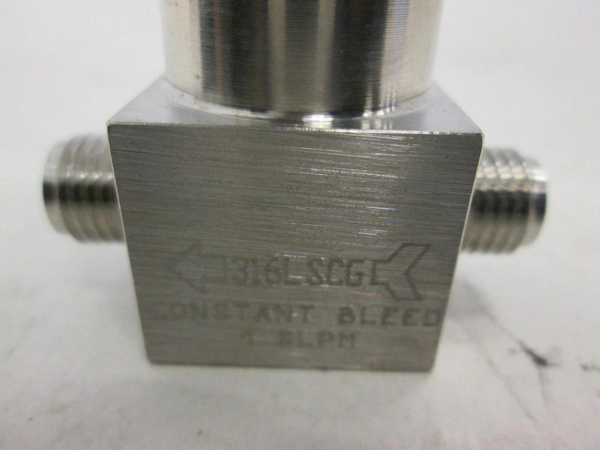 Parker Ewal, Constant Bleed 1 SLPM Valve, 316LSCG, New