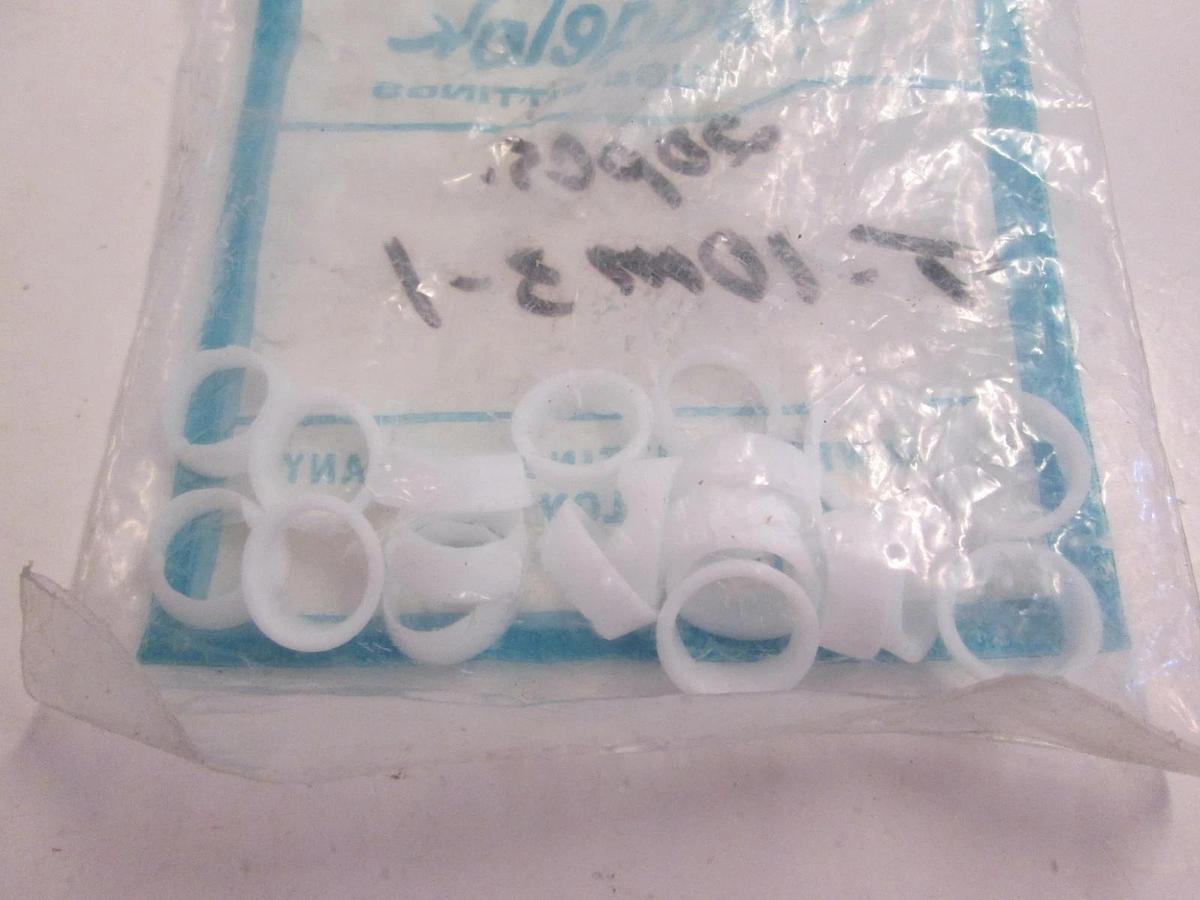 Used Swagelok T-10M3-1, White Tube Fittings, Lot of 20