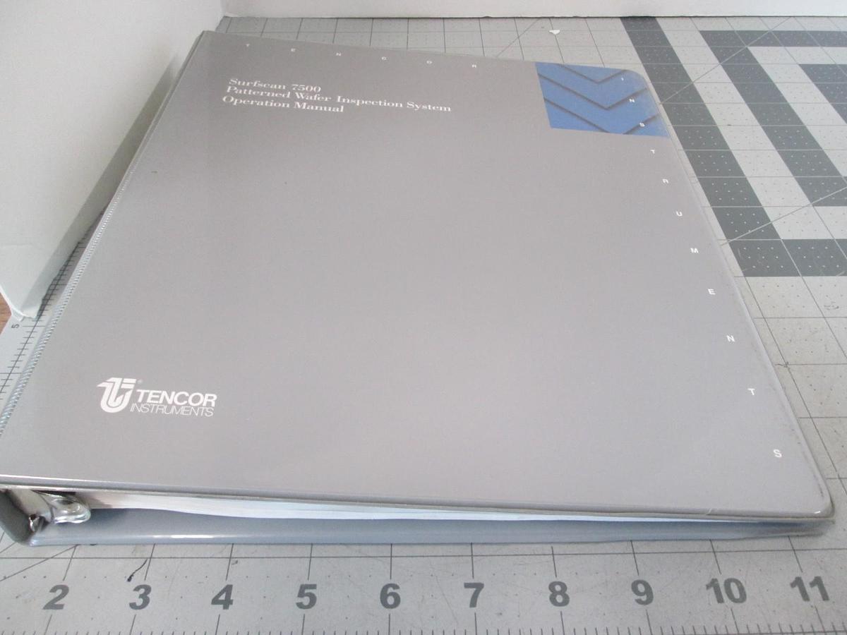 Used Tencor, Surfscan 7500, Patterened Wafer Inspection System Operation Manual, Used