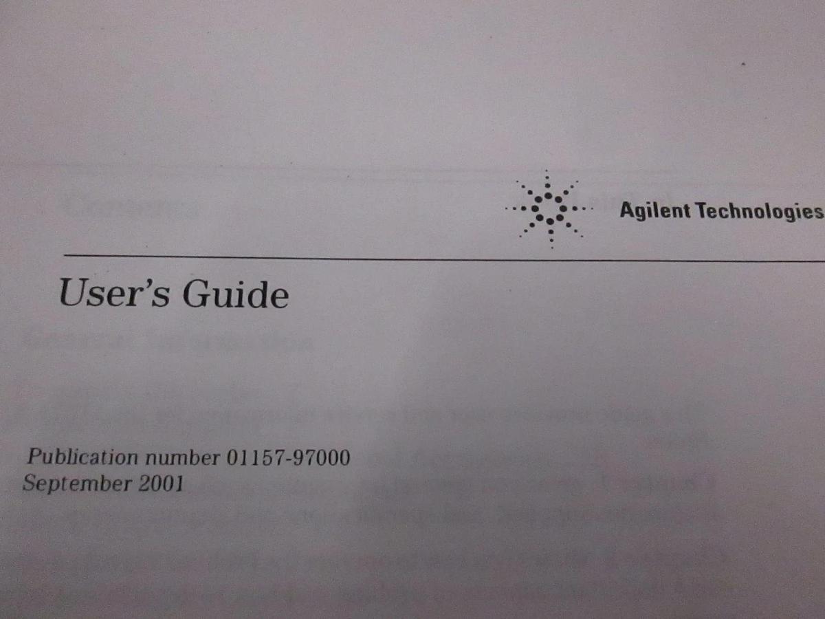 Used Agilent 1157A 2.5GHz Active Probe User's Guide, Used