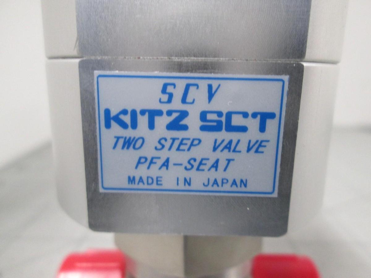 Used Kitz, PFA- Seat STD 316L, 10K-1/4", SCT SCV Two Step Valve, Used