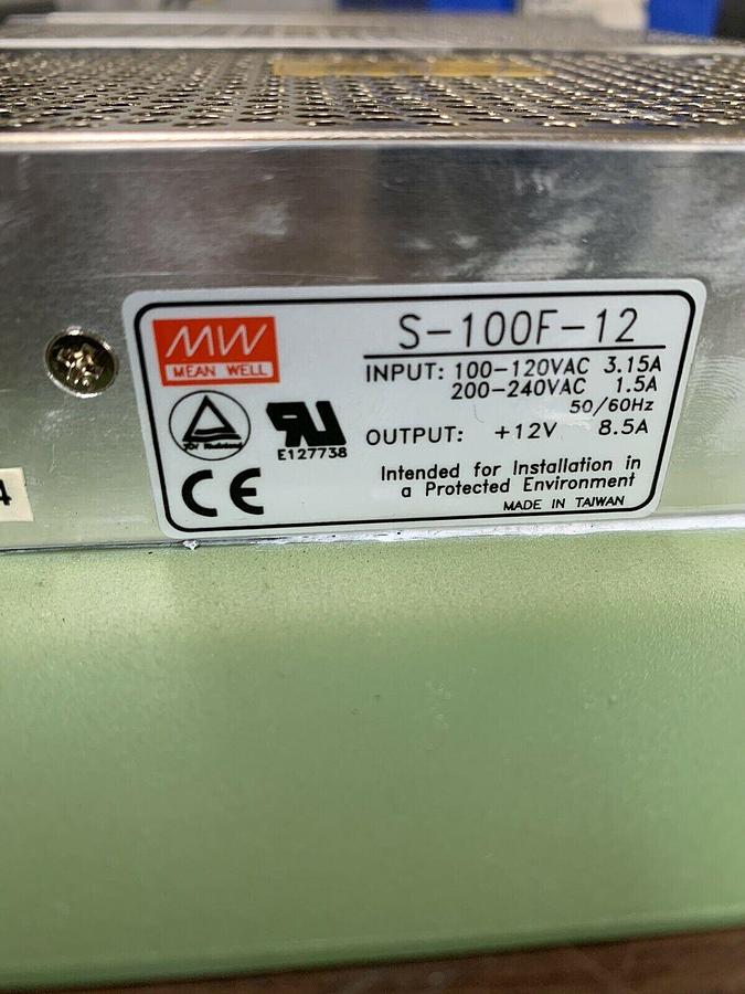 Used Kunze Industrie Elektronik Power Box Assy w/ (6) AC/DC Power Supplies, Used