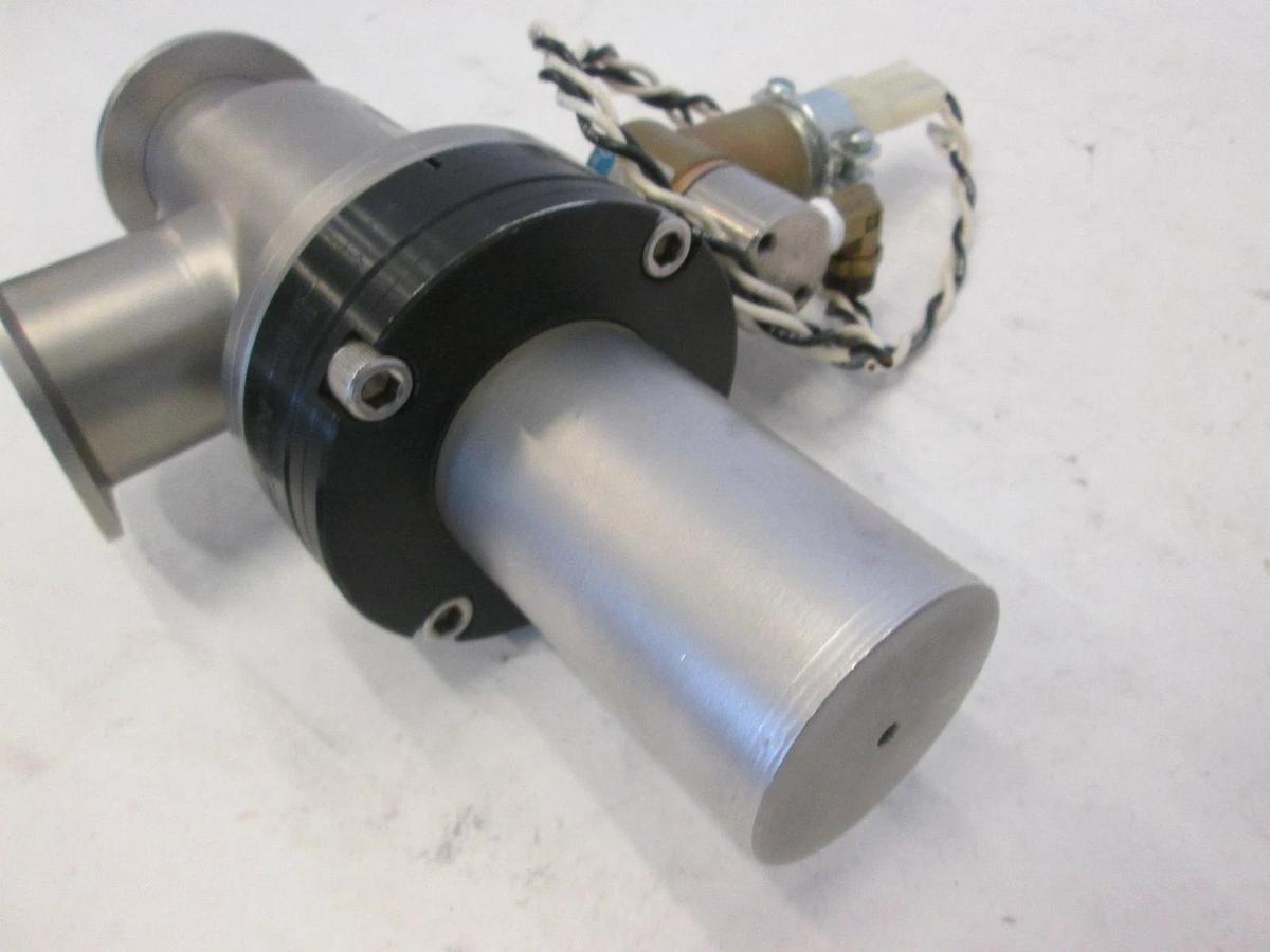 Used Nor-Cal, Model: 3870-01365, High Vacuum Angle Bellows Valve w/ Solenoid, Used