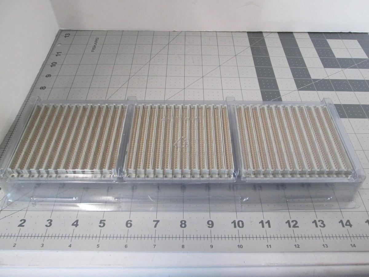 ERNI Electronics, Connector Header 64-Pin, Male Straight 2 Row, New, Lot of 36