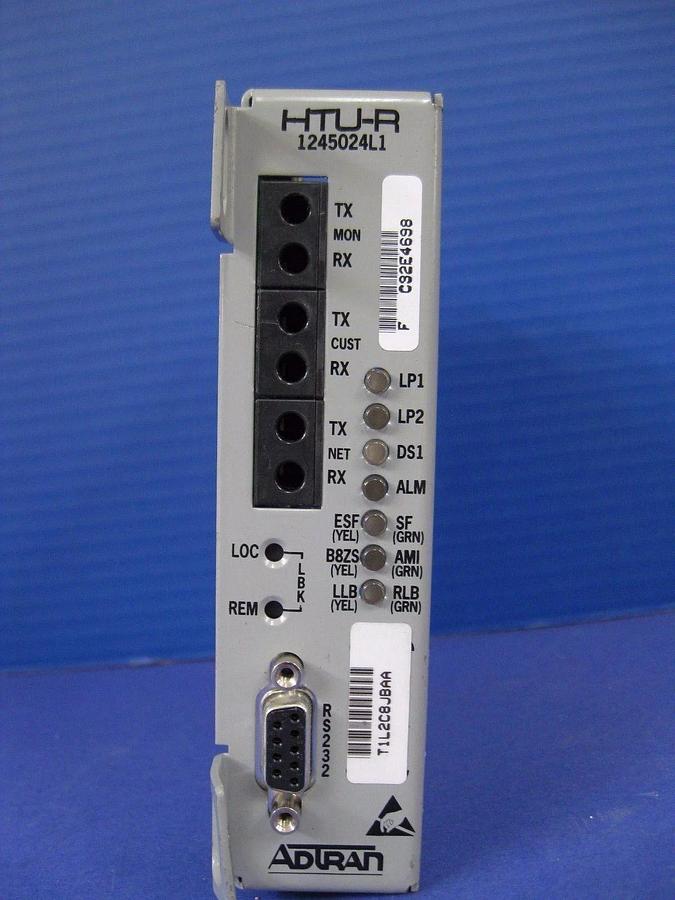 Used Adtran 1245024L1 T400 Low-Voltage HTU-R Tranceiver Module, Used