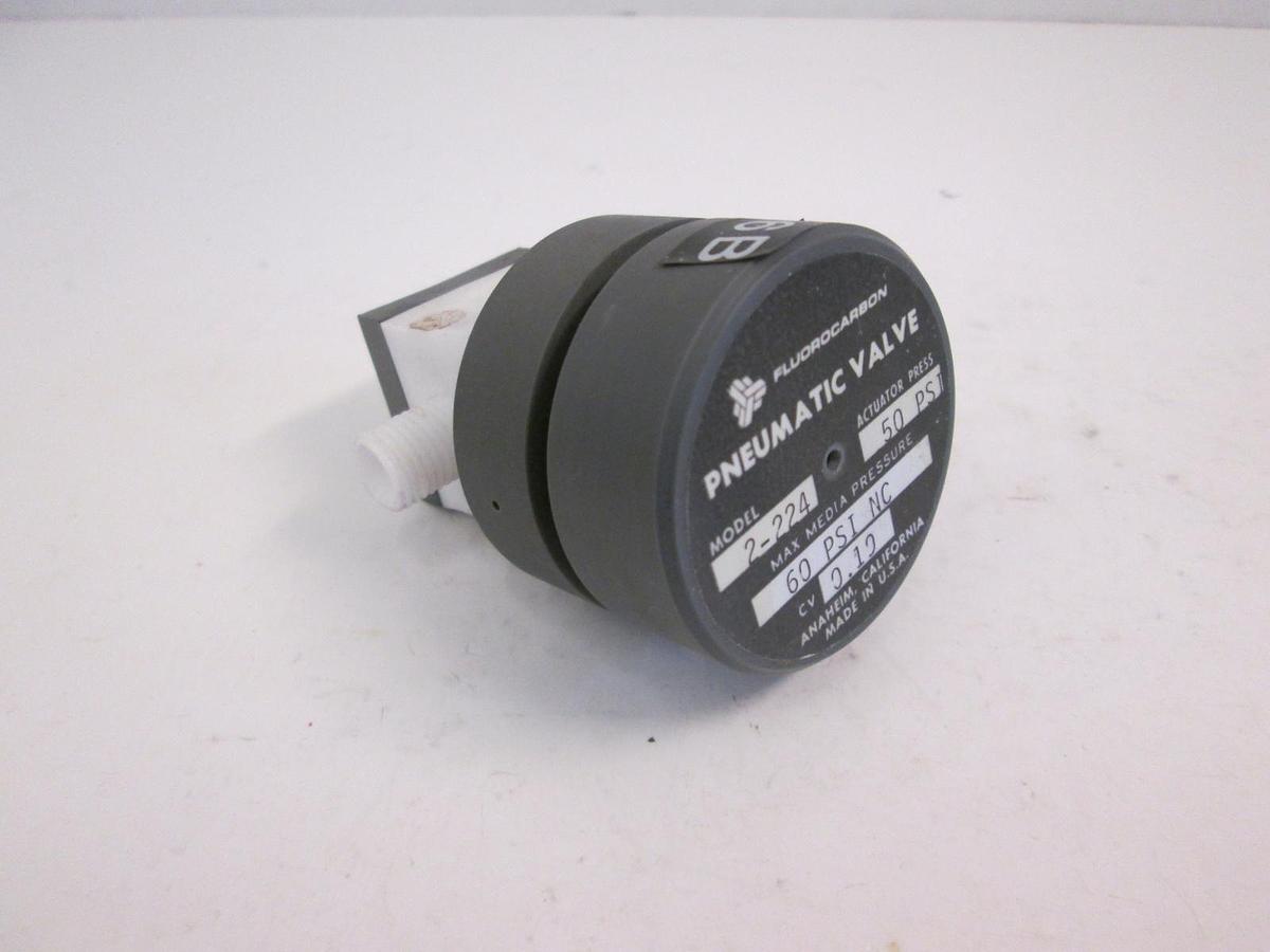 Used Furon NV2-224 Pneumatic Valve 1/4", 60 psi, 50 psi, Used