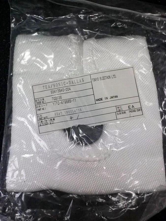 Used TEL Tokyo Electron DS111041988511 Mat Heat Insulator, New in Orig Manuf Bagging