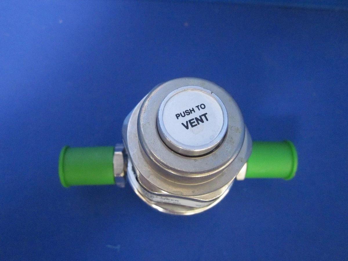Used Veriflo HPV210S with Purge / Vent Button, 2 Ports - 1/4" Male VCR, Used