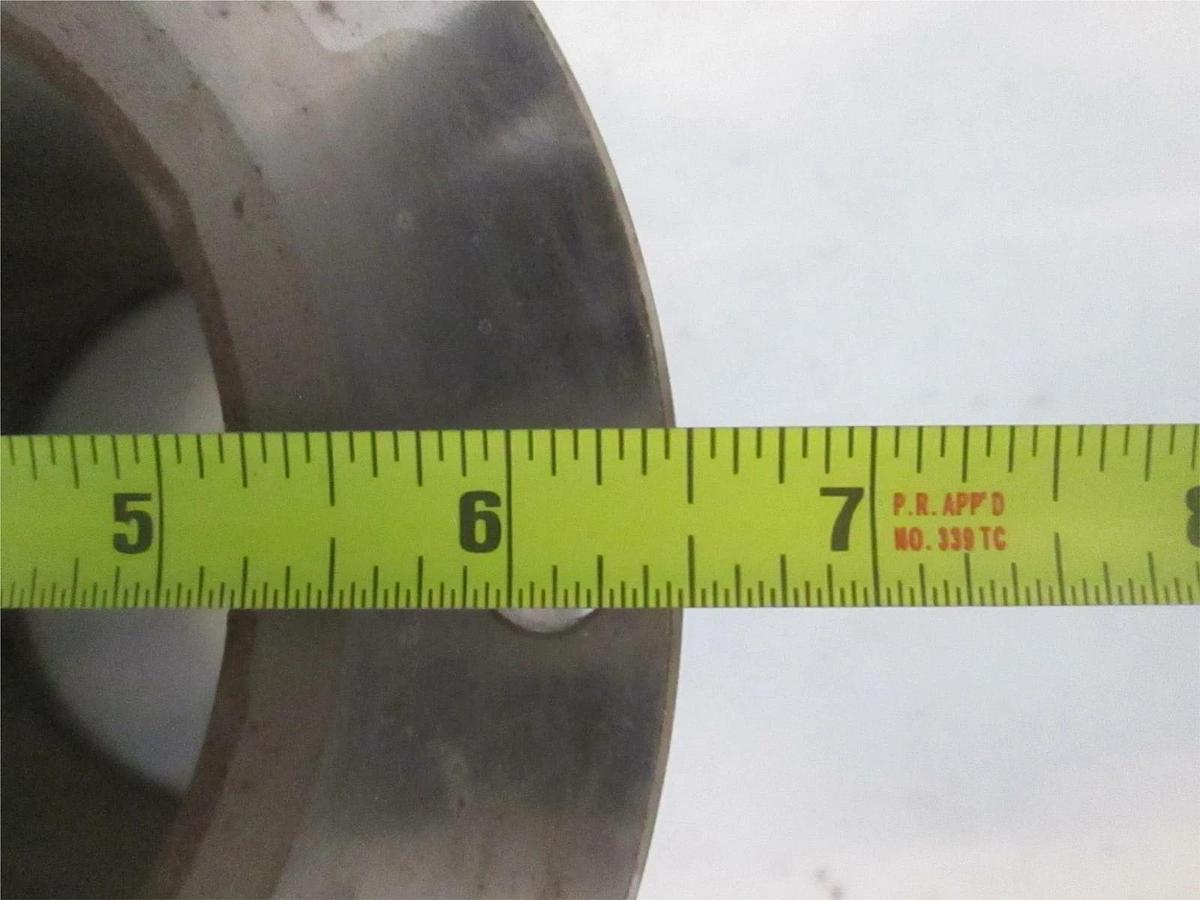 Used Stainless Steel Vacuum Pump Top Flange Adapter, Used