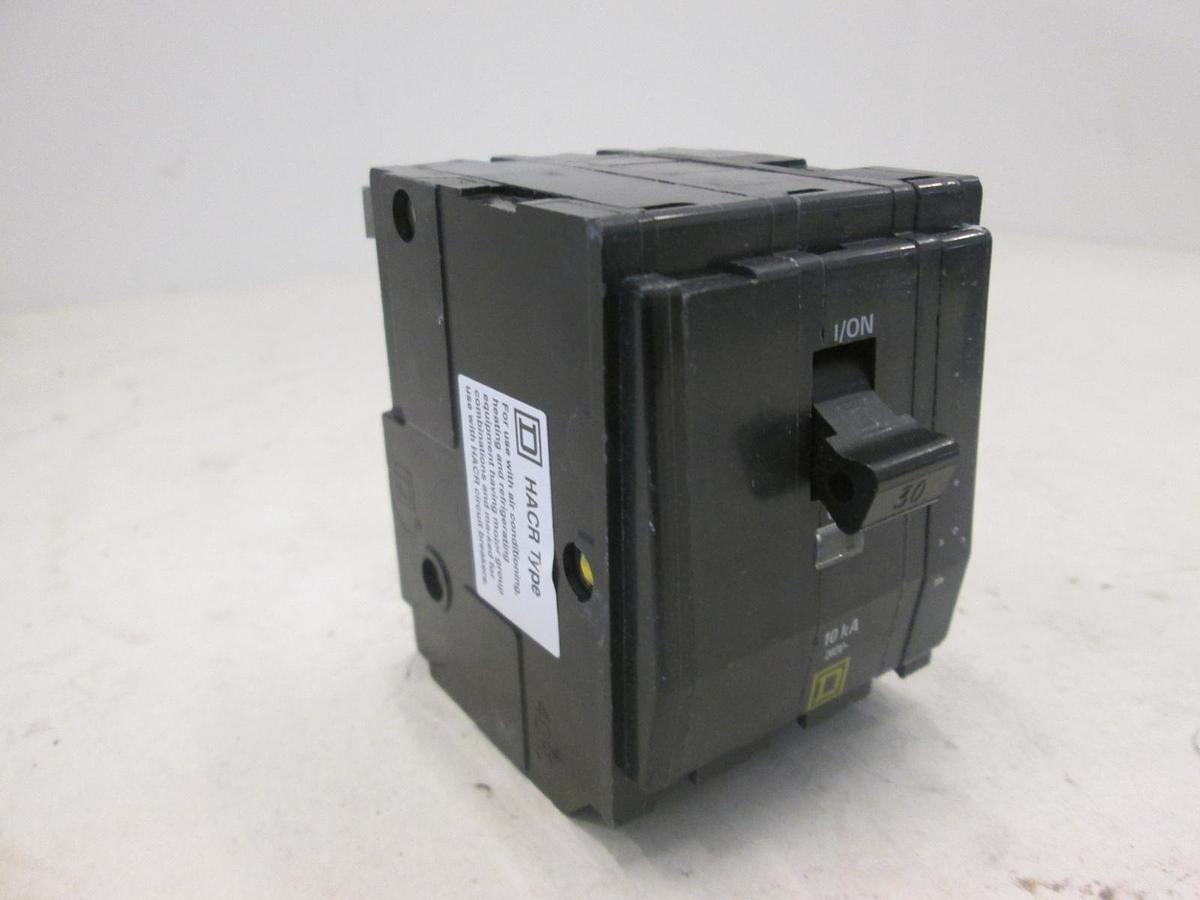 Used Square D, Type QO Circuit Breaker, 30A, 3 Pole, Used