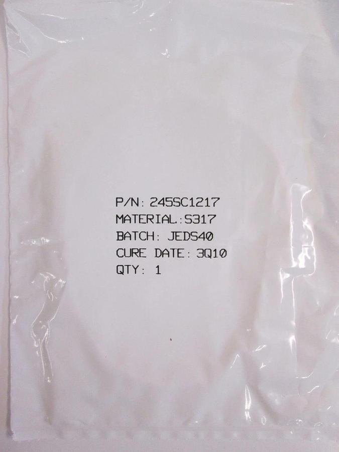 Used International Seal Co, 245SC1217, White, S317, O-Ring Lot of 29