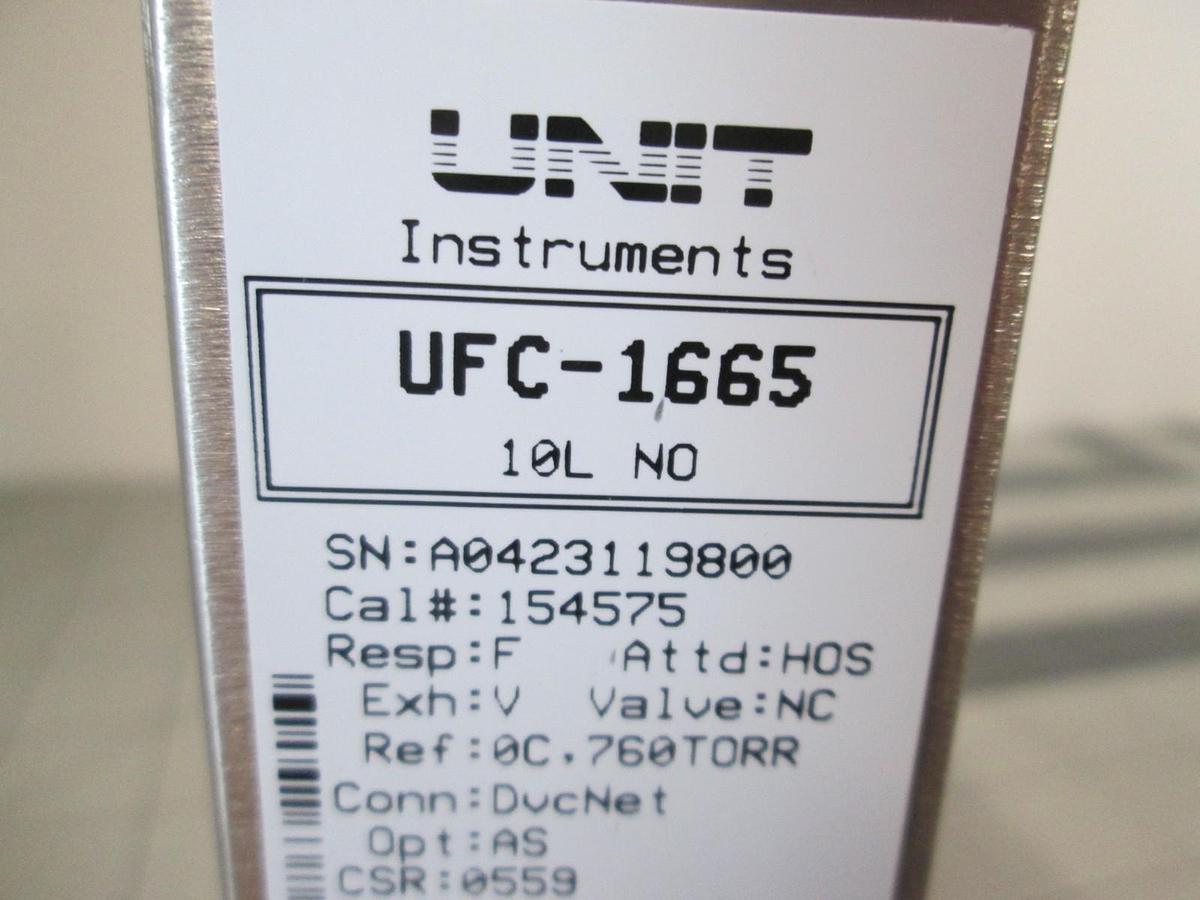 Used Unit, UFC-1665, NO, 10L, Mass Flow Controller, New