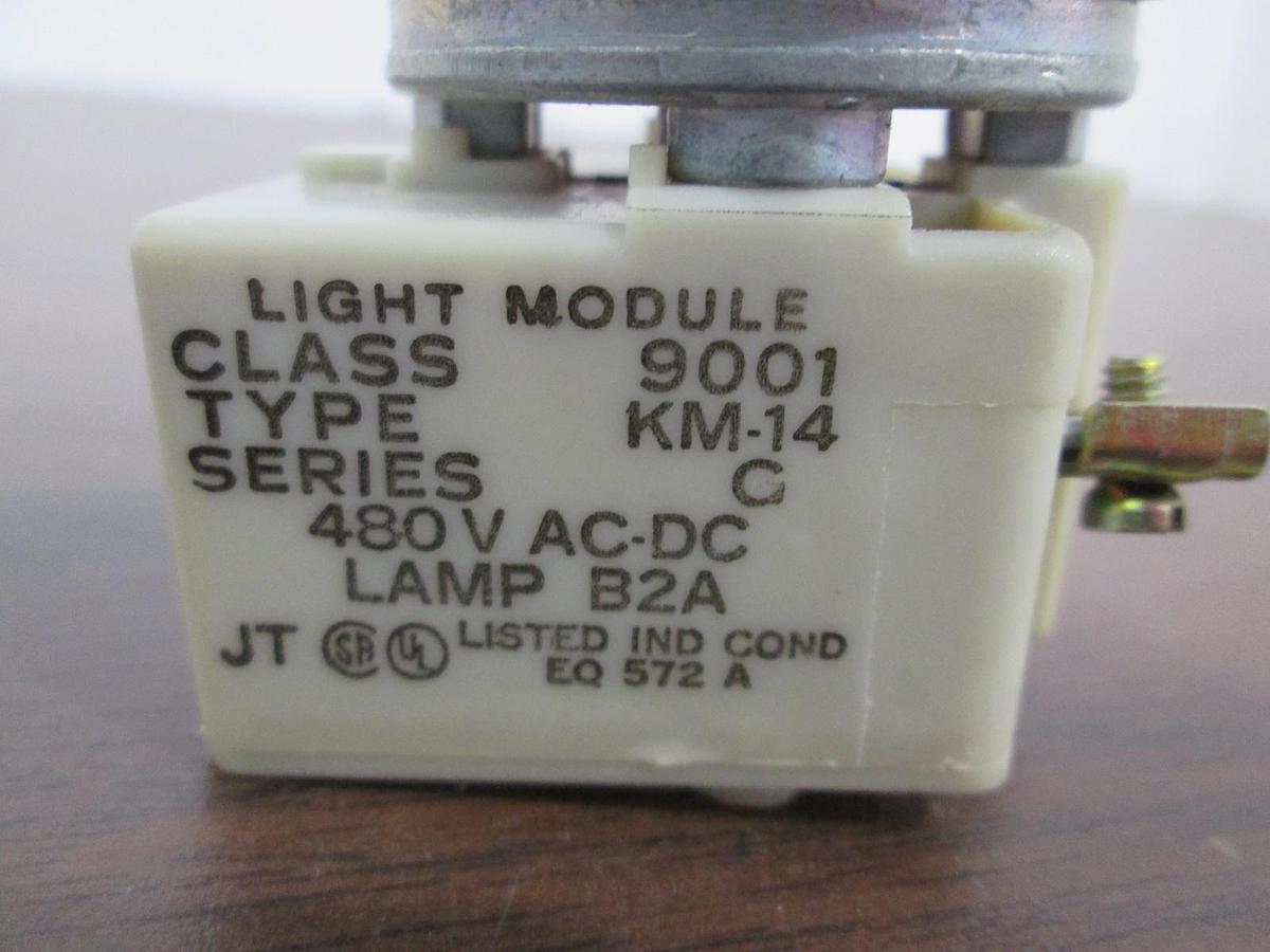 Used Schneider Electric, Class 9001, KM-14, Light Module w/ Red Light, Used