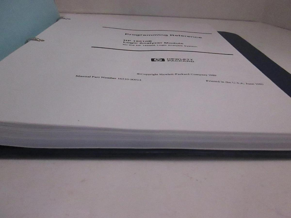 Used HP 16510B Logic Analyzer Module Programming Reference, Used