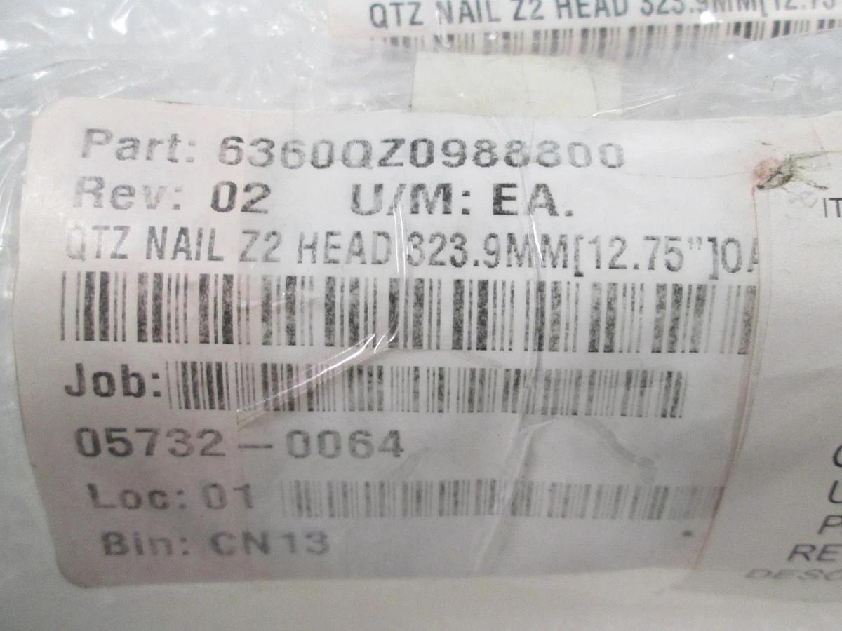 Quartz SLV Z2 Nail, 323.9mm, 12.75" 10AL, New, Lot of 8