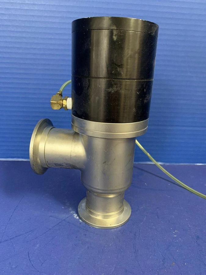 Used Varian L6591-314 Angle Air Vacuum Valve, NW40, Used