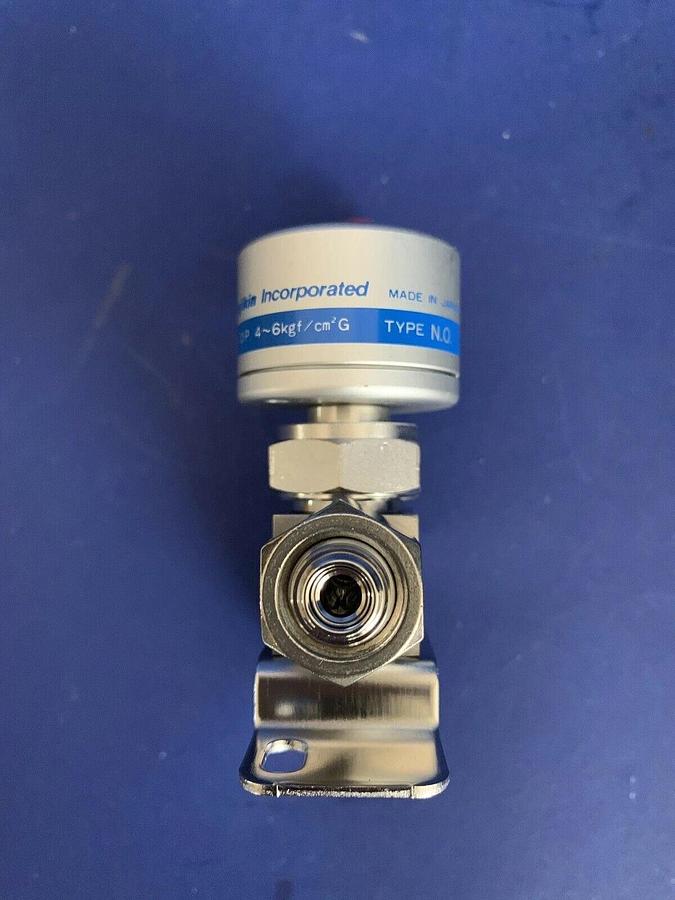 Used Fujikin Mega-Mini LA Pneumatic Valve, N.O., 1/4" F UJR, FP-SD-71-6.35-2, Used