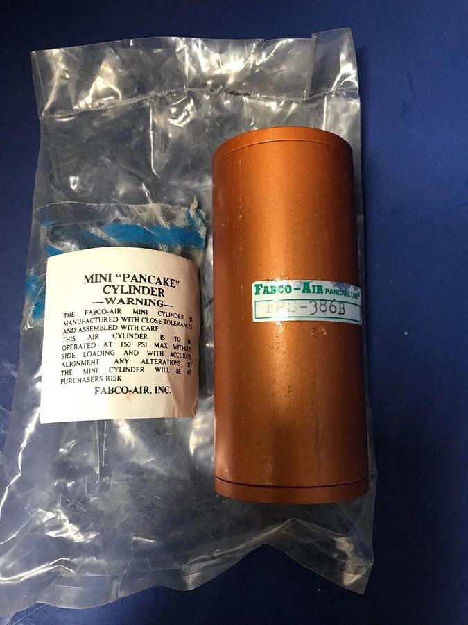 Fabco-Air FPS-386B Mini Pancake Pneumatic Cylinder, New