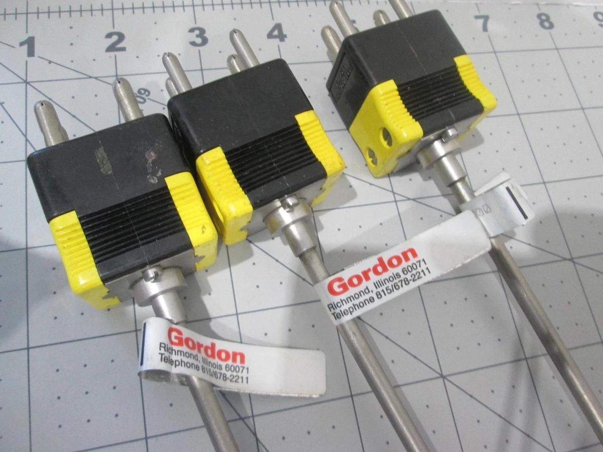 WJ Gordon, ACHA00Q100WK000, Thermocouple, Temp Measurement Sensor, New, Lot of 3