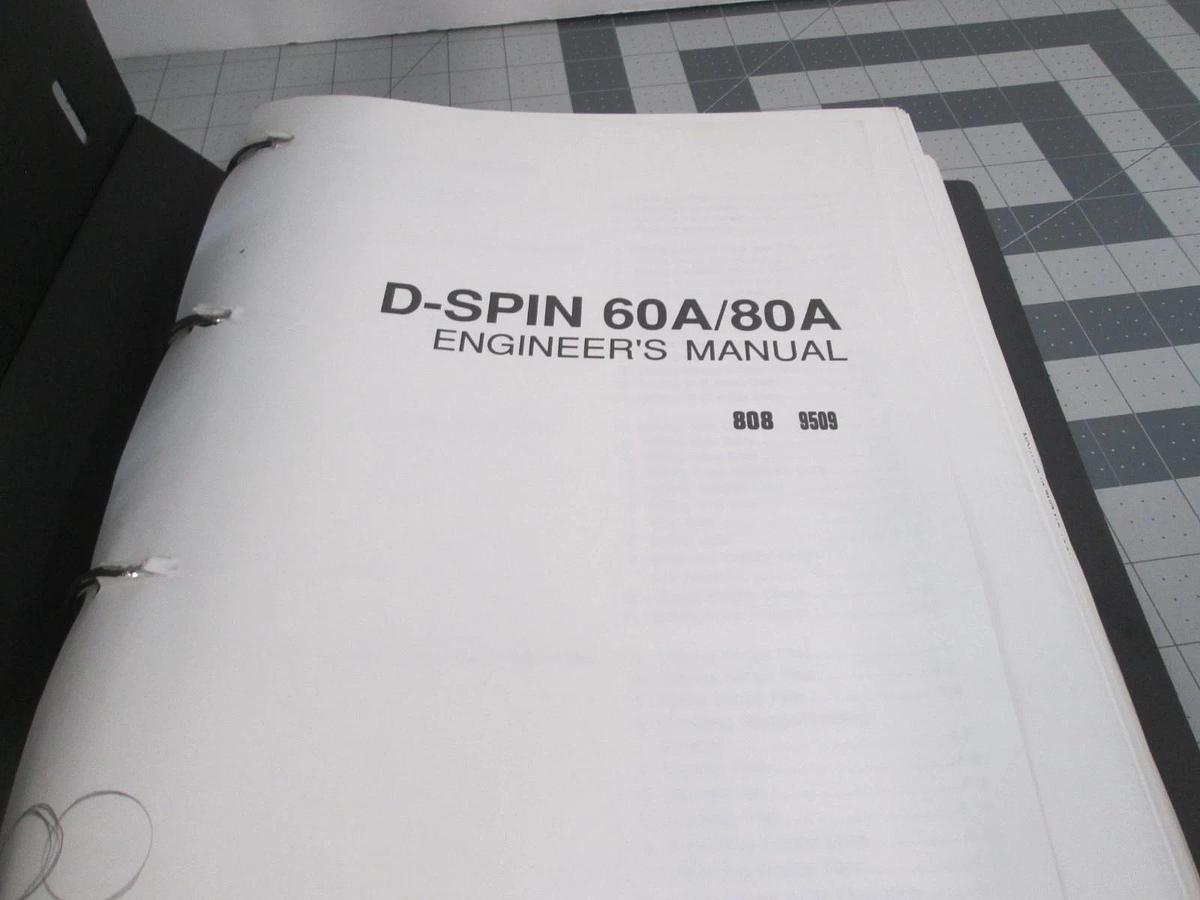 Used Screen, D-Spin 60A, Engineer's Manual, Used