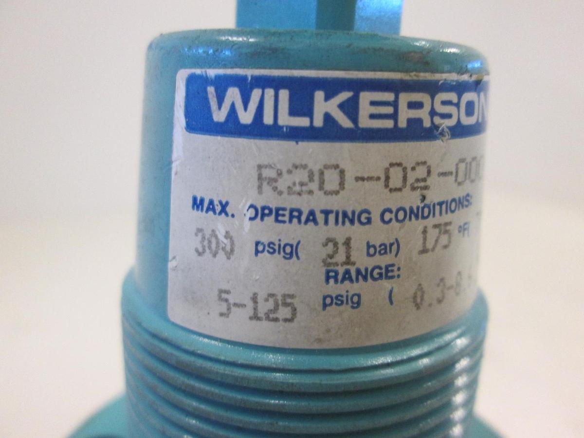 Used Wilkerson, R20-02-000, 300 PSIG, Regulator, Used