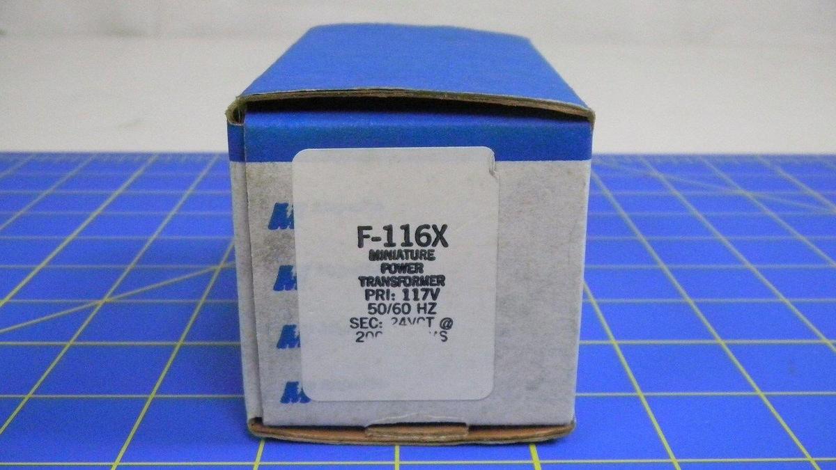 Used Lot of 7 - Magnetek F-116X Miniature Power Transformer, 117V, 50/60Hz, NIB