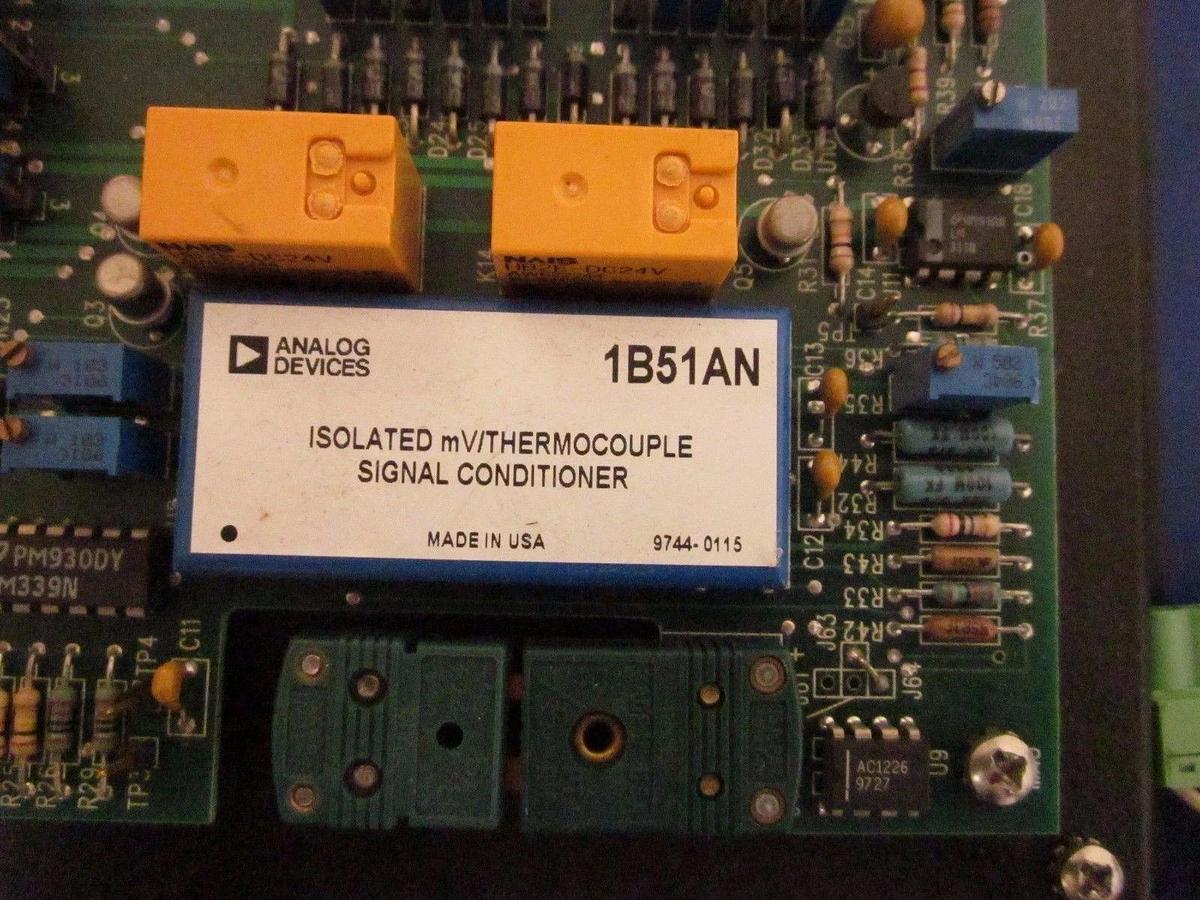 Used ICCI PCB Assembly 8002385 Rev C gas interface board pyro w sheet metal