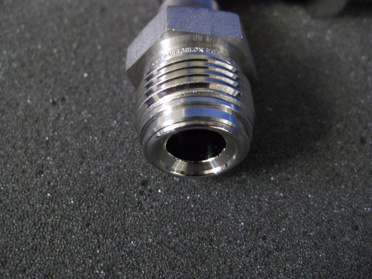 Used Swagelok TEE Assy, 1/2" MVCR x 1/2" FVCR x 1/2" Tube Buttweld, Lot of 2