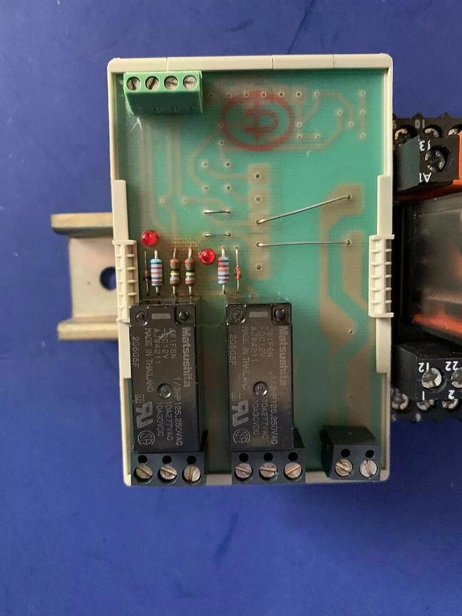 Used Wieland Bamberg Module Assy w/ Schrack ZT570024 Relays, Used