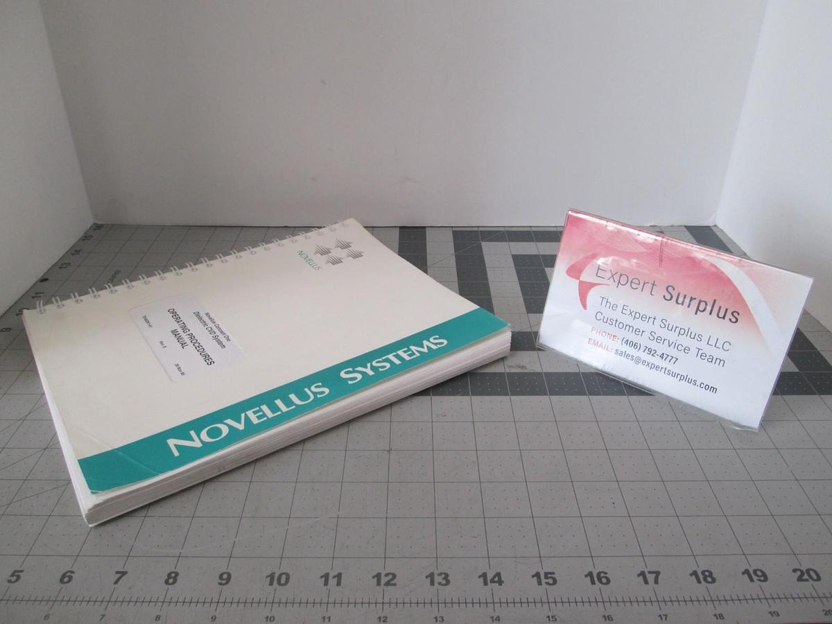 Used Novellus, Dielectric CVD System, Operating Procedures Manual, Used