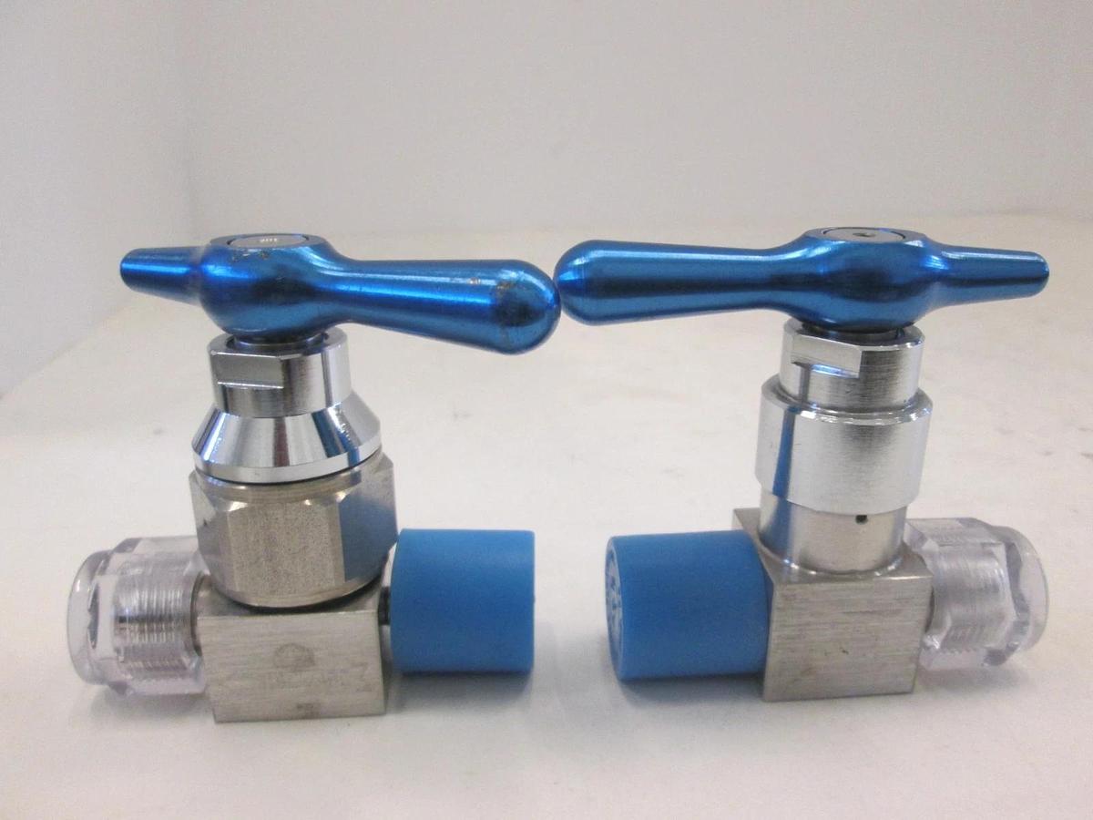 Parker UHP TITAN II, 316L VAR, High Purity Stainless Steel Valve, New, Lot of 2