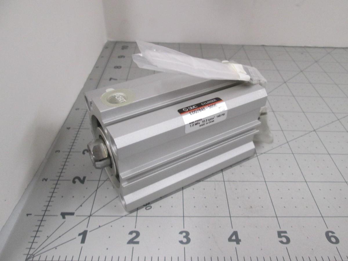 Used SMC, CDQ2B40-50DC, Air Cylinder, New