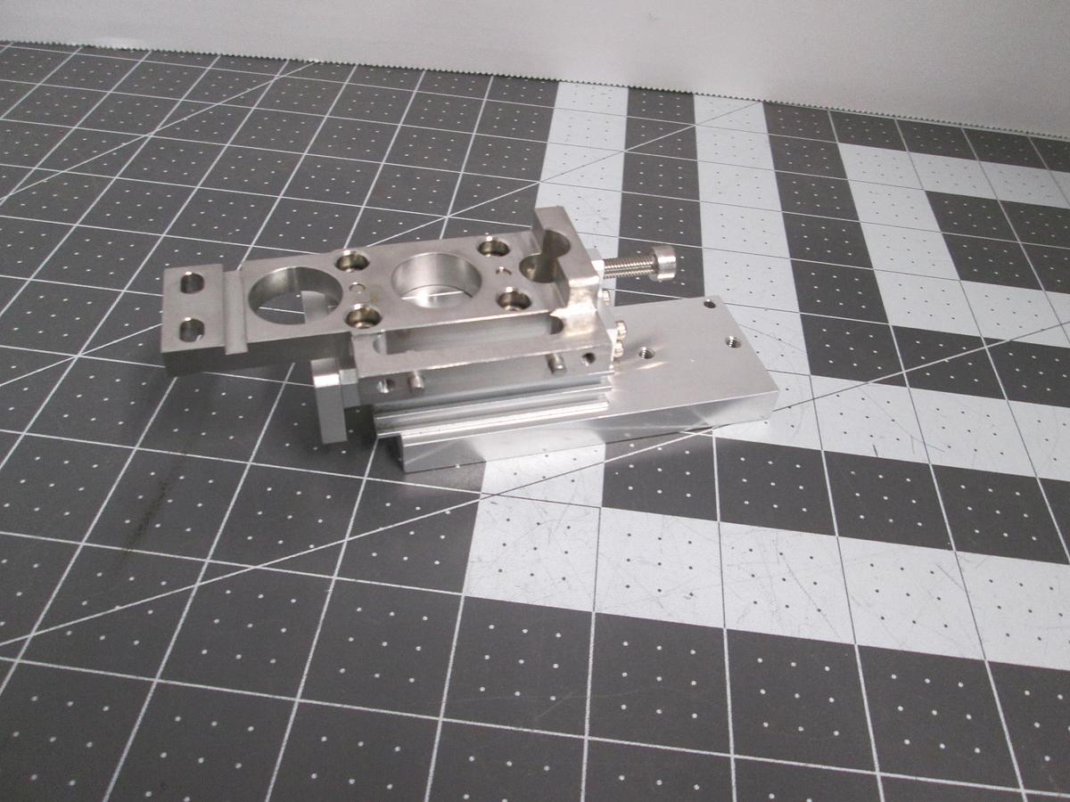 Used SMC MXS6-20AS Precision Air Slide Table Stroke Adjuster Pneumatic Cylinder