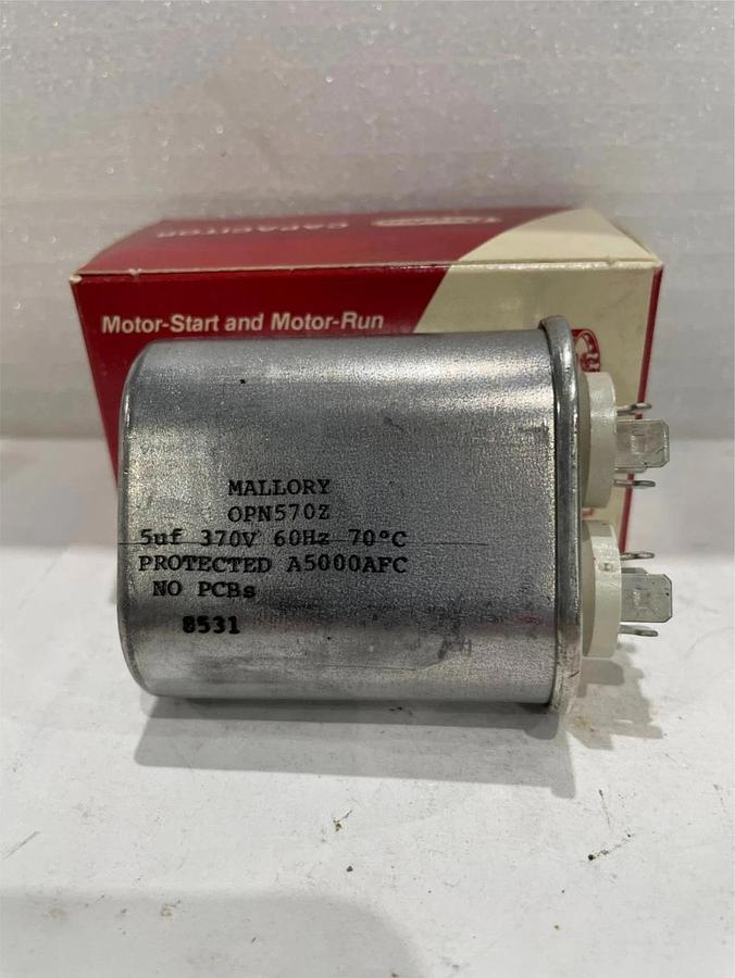 Used Mallory, OPN57OZ, Capacitor, used