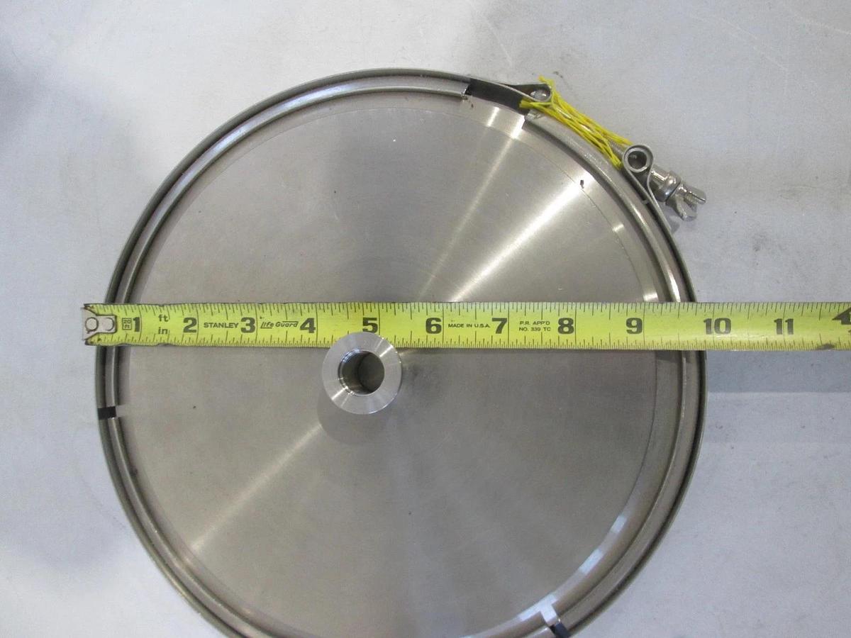 Used MDC, Blankoff Vacuum Plate, 10" Diameter, SST, Used