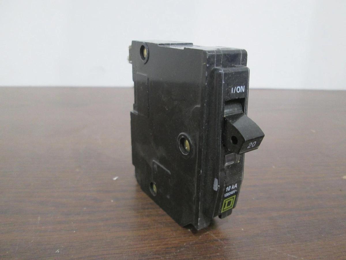 Used Square D, Type HACR, AD-9345, Single Pole Circuit Breaker, 20A, Used