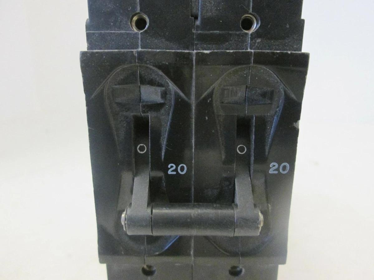 Used Airpax, 2 Pole Circuit Breaker, 219-3-1-61-8-9-20-H, 20A, Used
