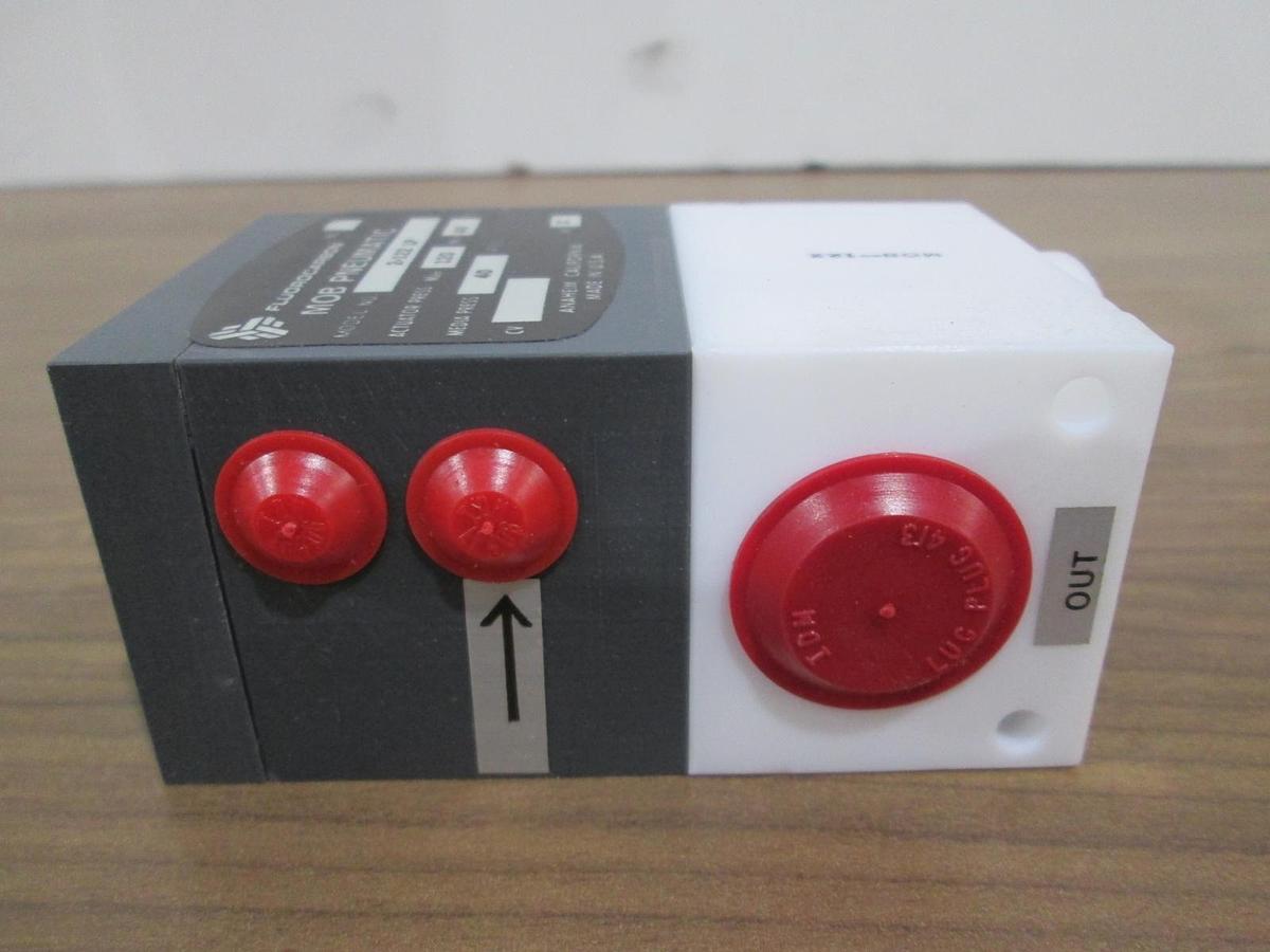 Used Fluorocarbon, 2-122 LP, MOB Pneumatic Valve, 40 PSI, Used