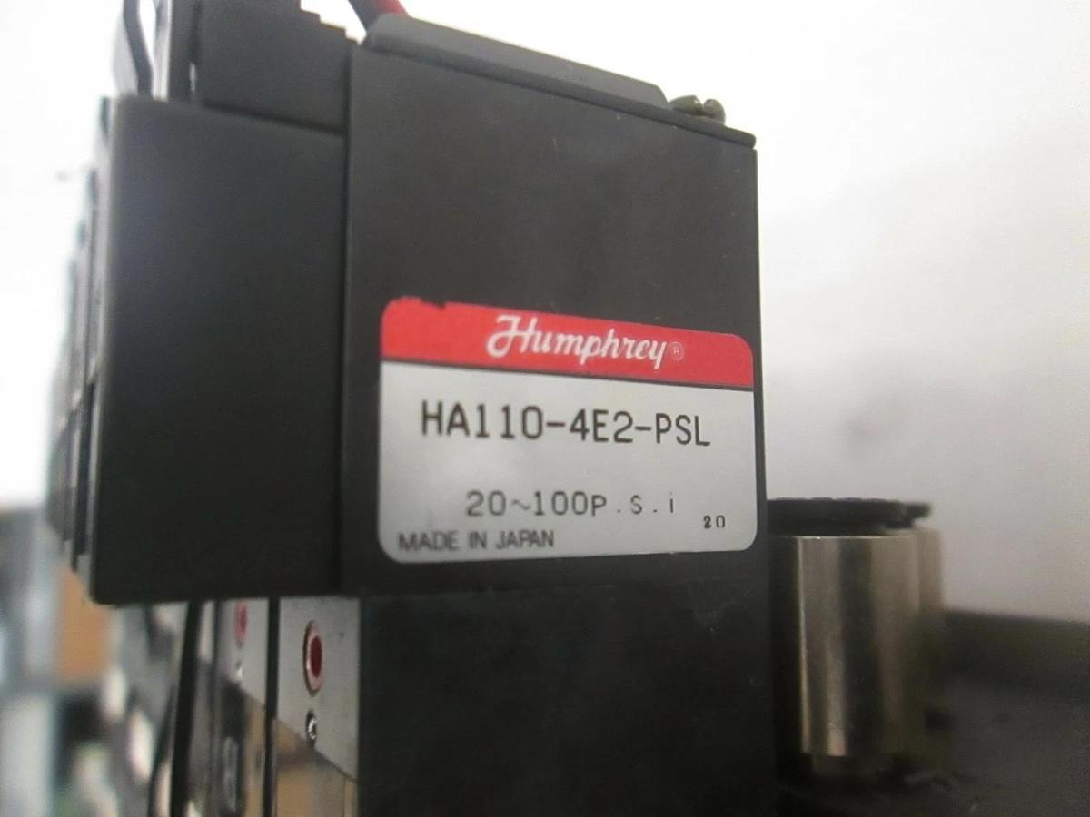 Used Novellus Solenoid Valve Manifold Assy, Humphrey HA110-4E2-PSL, Used