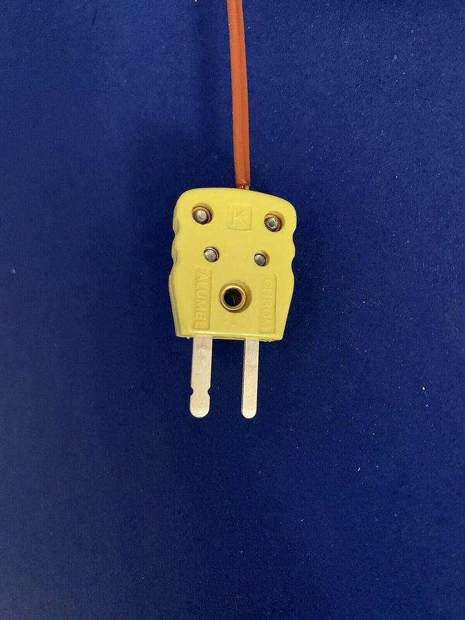 Used Omega Type K Thermocouple Probe w/ Connector, New