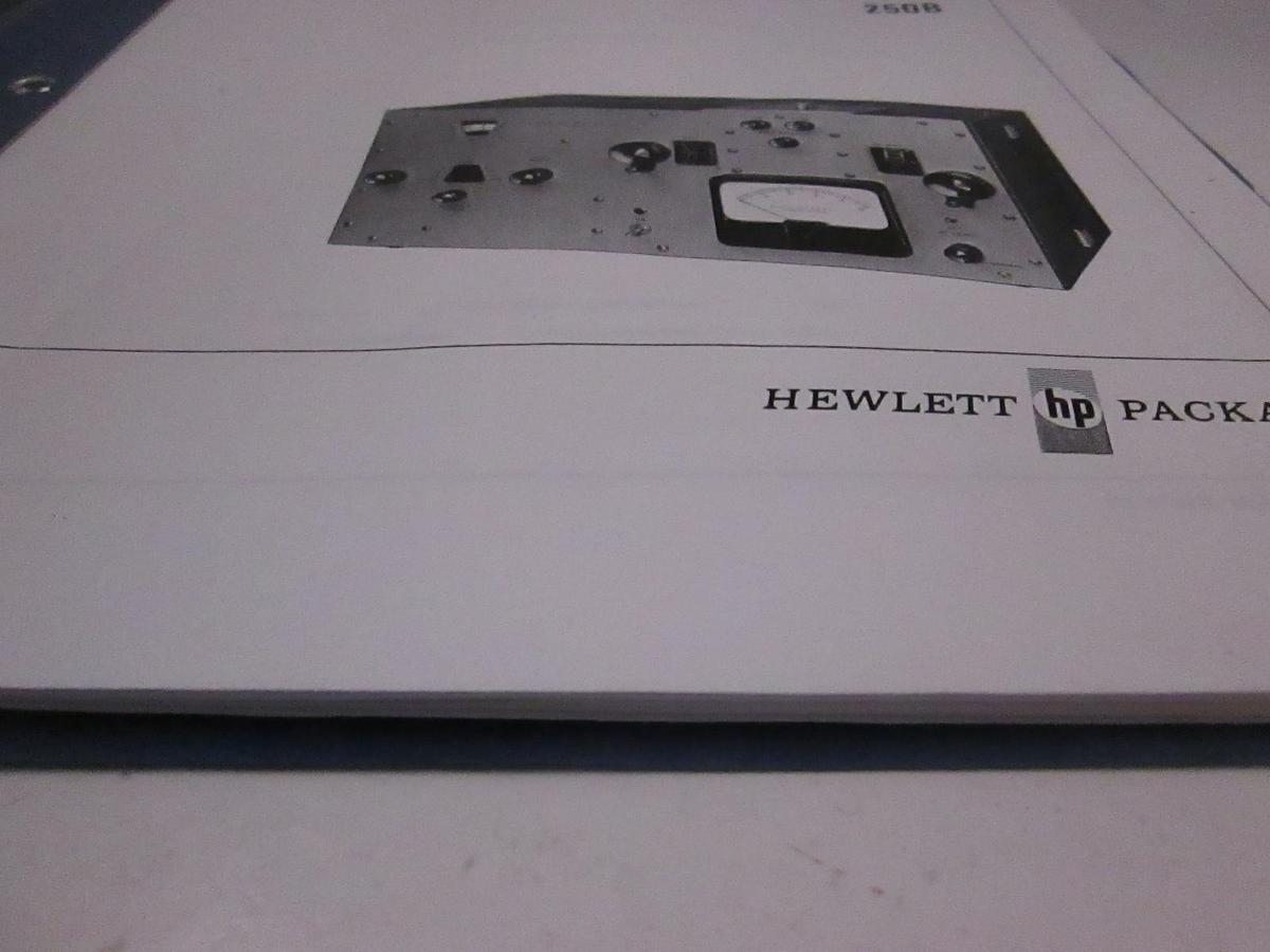 Used HP RX Meter 250B Operating and Service Manual, Used