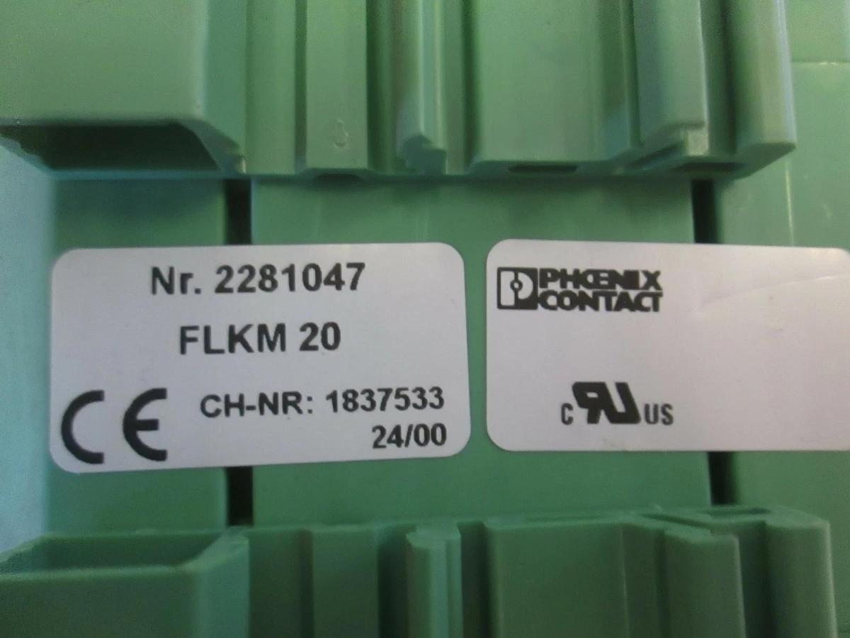 Used Phoenix Contact FLKM20, 20 Position Connector, Used