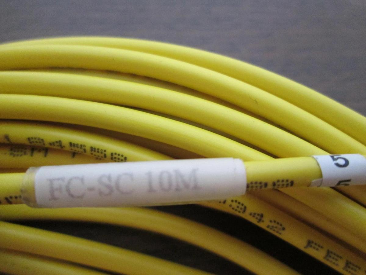 Used FiberWave Corp., FC-SC 10 Meter, Fiber Optic Cable, Used