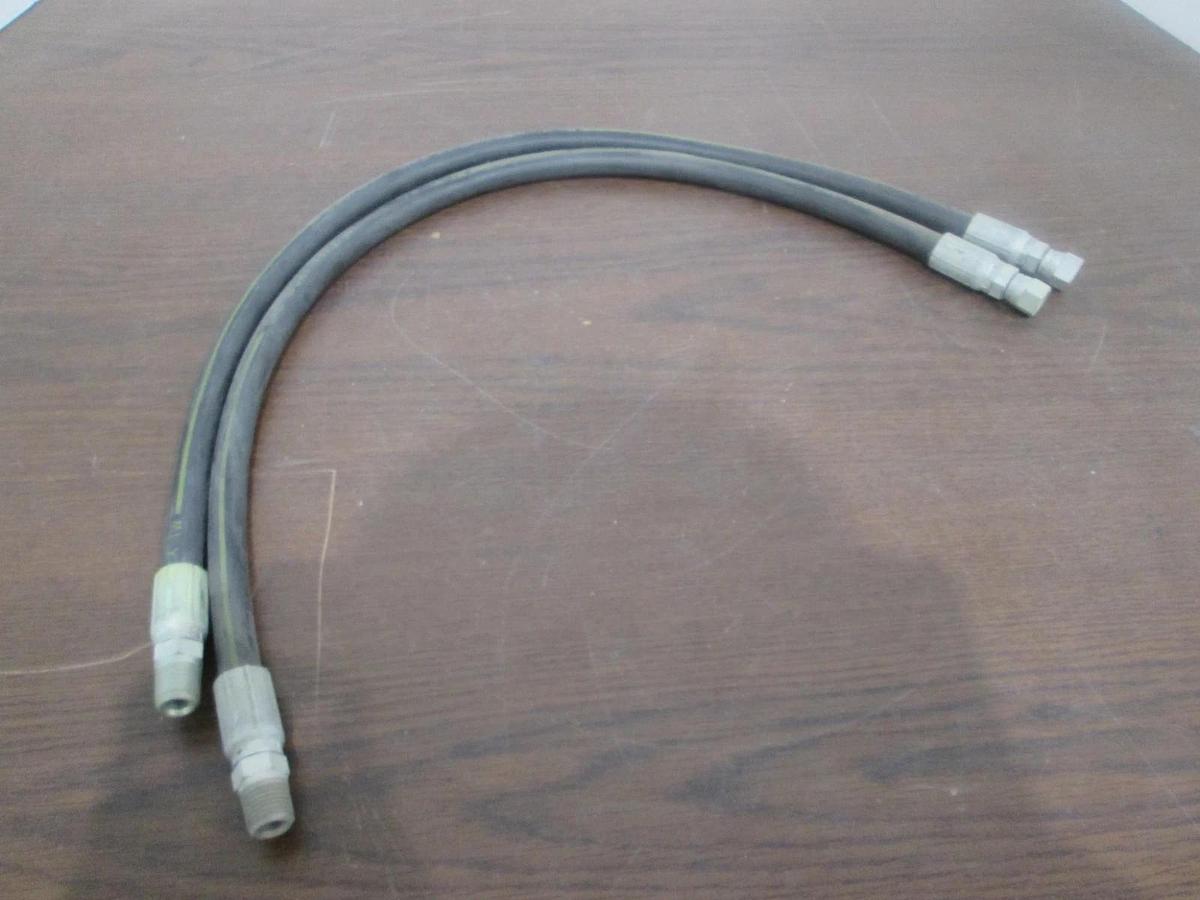 Used Parker, No-Skive 421-4, Hydraulic Hose, Used, Lot of 2
