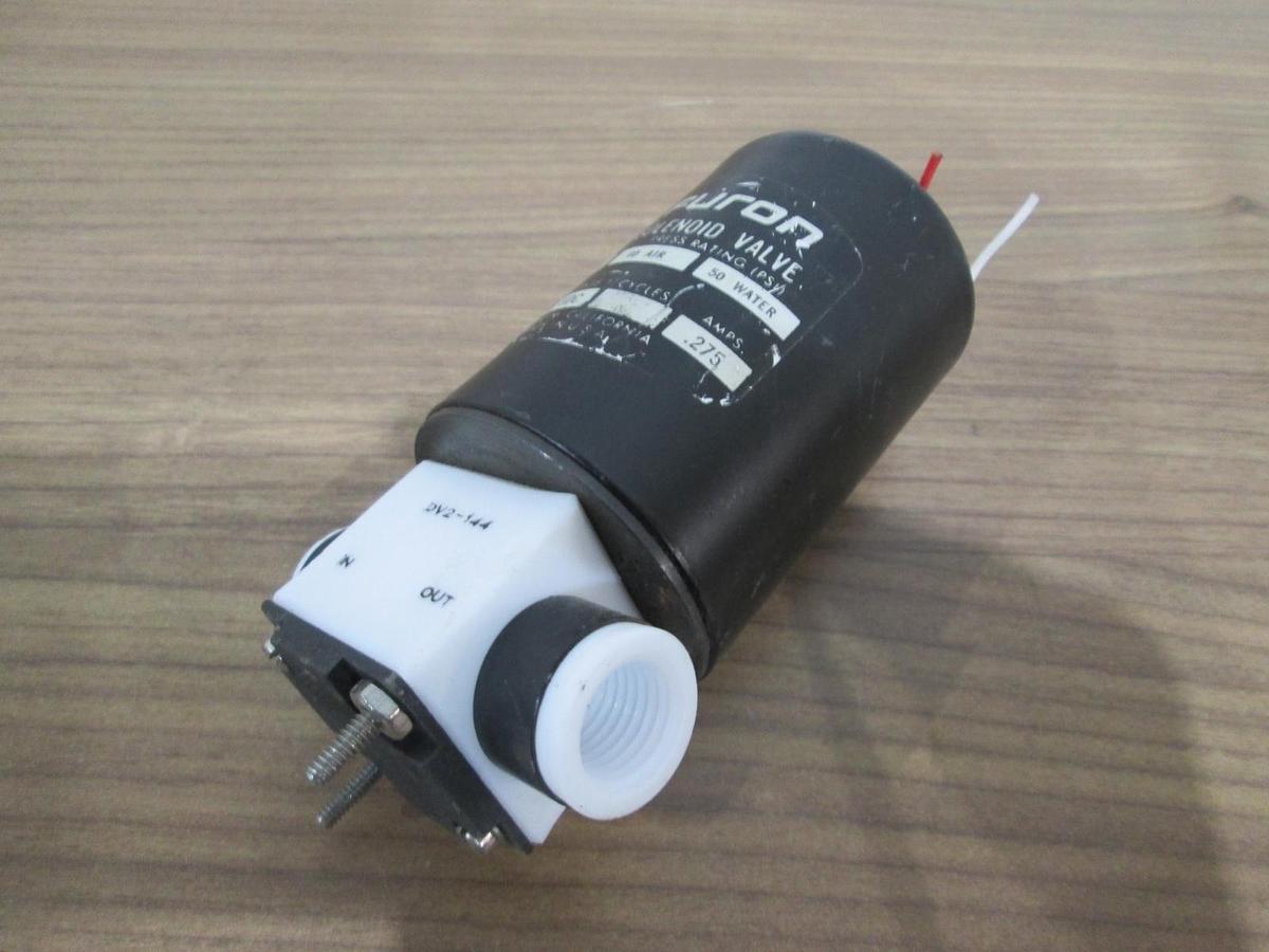 Used Furon, DV2-144NCD2, Delta Solenoid Valve, 1/4 Orifice, 24 VDC, .275A, Used