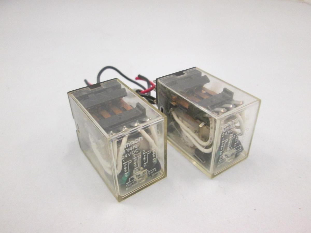 Used Omron, MY4N, Relay, 24VDC, Used, Lot of 2